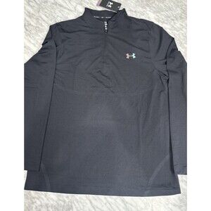 Under Armour Black rush Vanish Elite Seamless 1/4 Zip Long Sleeve jersey Men L